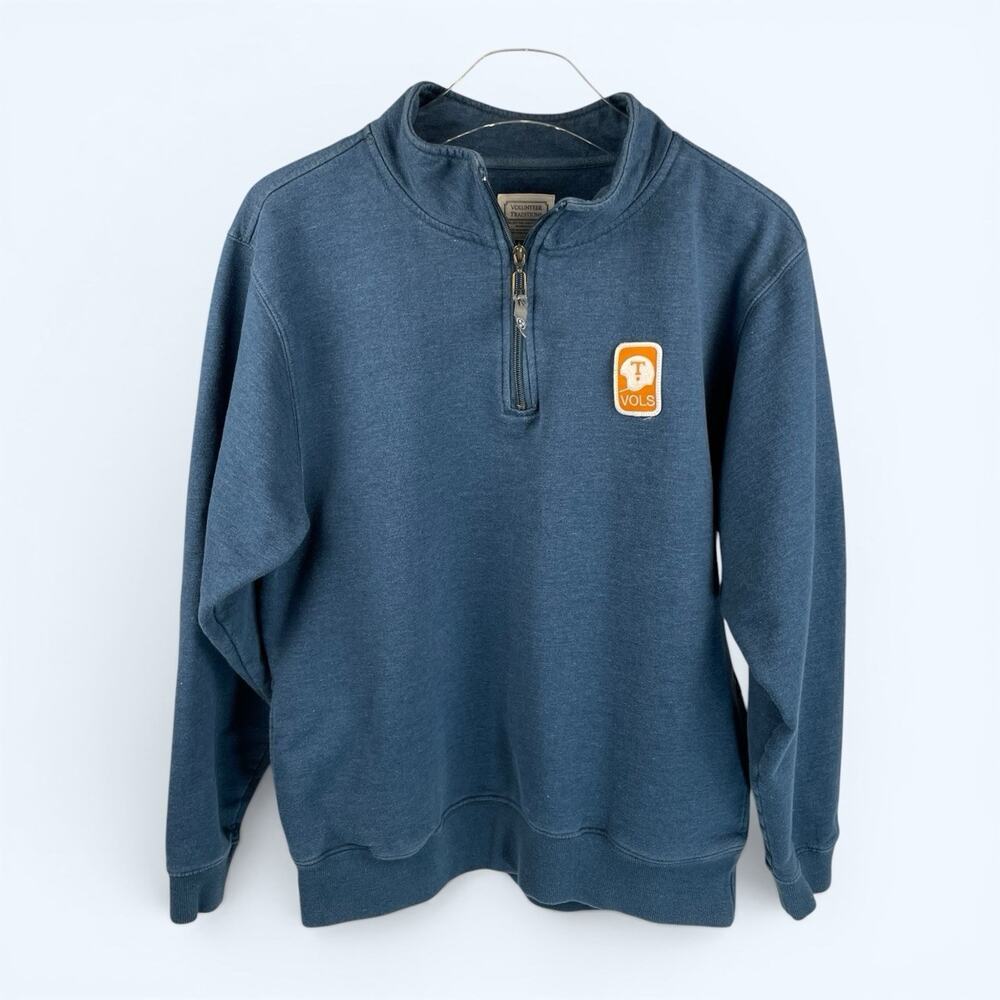 Volunteer Traditions Tennessee Volunteers UT Quarter-zip Pullover Navy Blue Med